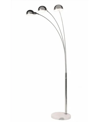 Торшер Валлсцот (Wallscot) LDF 8801-3 CHR Lumina Deco хром на 3 лампы, основание хром в стиле современный 