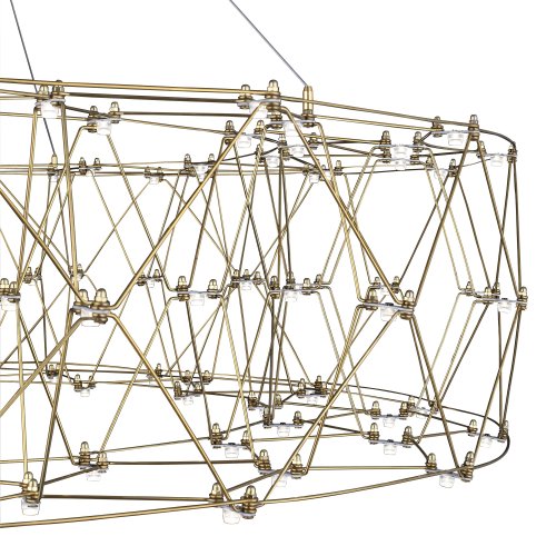 Светильник подвесной LED Gravetta SL6602.203.72 ST-Luce хром прозрачный на 1 лампу, основание золотое в стиле минимализм хай-тек капли фото 2