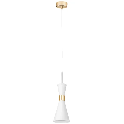 Светильник подвесной Dumo 816016 Lightstar белый на 1 лампу, основание золотое в стиле арт-деко 
