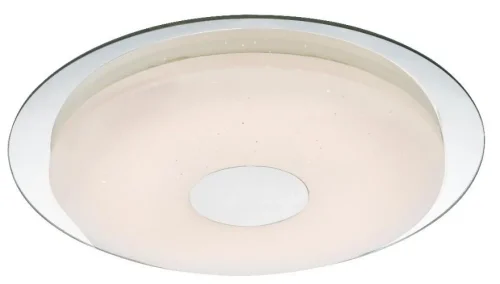 Светильник потолочный LED 48356S Globo белый на 1 лампу, основание хром в стиле современный 