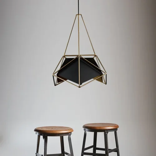 Светильник подвесной RODS D 214094-26 ImperiumLoft чёрный на 1 лампу, основание чёрное в стиле современный фото 7