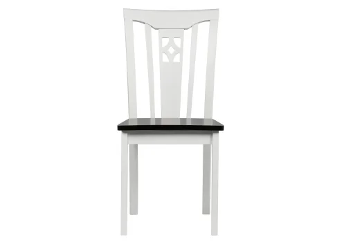 Деревянный стул Lira butter white 1586 Woodville, чёрный/, ножки/дерево/белый, размеры - ****430*530 фото 3