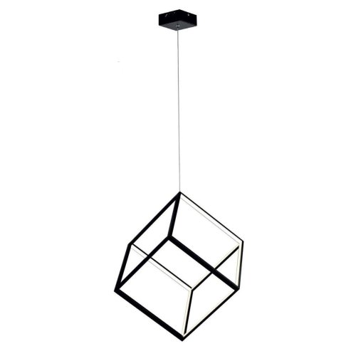 Светильник подвесной LED Куб CL719301 Citilux чёрный 1 лампа, основание чёрное в стиле хай-тек современный 