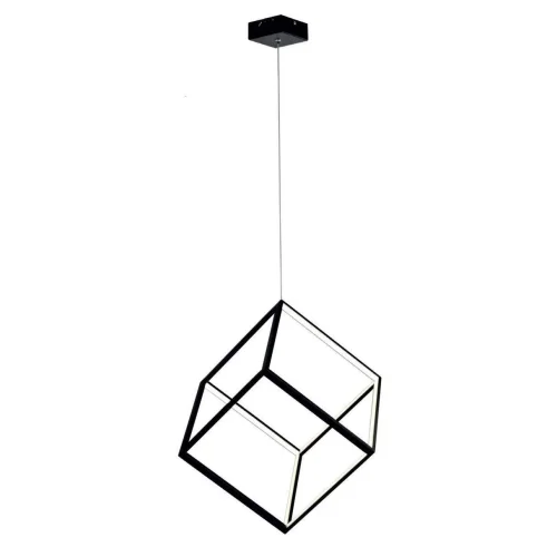 Светильник подвесной LED Куб CL719301 Citilux чёрный на 1 лампу, основание чёрное в стиле хай-тек современный 