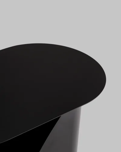 Журнальный столик Yvaine, металл, черный УТ000040315 Stool Group столешница чёрная из металл фото 3