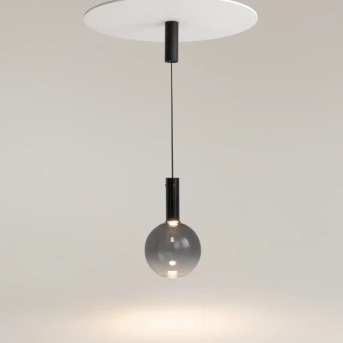Светильник подвесной LED Nebula MOD182PL-L6B3K Maytoni чёрный на 1 лампу, основание чёрное в стиле современный фото 3