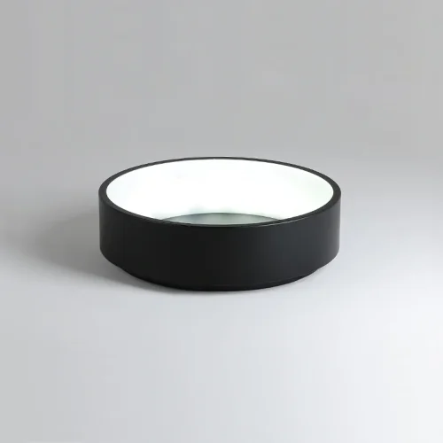 Светильник потолочный LED TRAY D45 Black 181881-26 ImperiumLoft белый 1 лампа, основание чёрное в стиле скандинавский современный  фото 3
