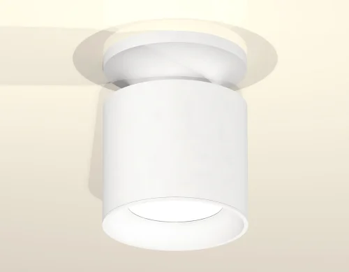 Светильник накладной XS7401060 Ambrella light белый 1 лампа, основание белое в стиле хай-тек современный круглый фото 4