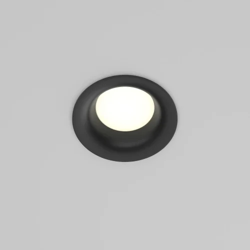 Светильник точечный Slim DL027-GX53-B Maytoni чёрный на 1 лампу, основание чёрное в стиле современный круглый фото 2