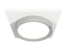 Светильник точечный XC8061003 Ambrella light серебряный 1 лампа, основание белое в стиле хай-тек 