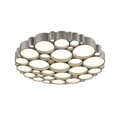 Люстра потолочная Bible VL7153L01 Vele Luce белая на 1 лампу, основание серебряное в стиле хай-тек фото 4