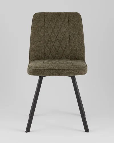 Стул Grein, зеленый, сиденье УТ000040527 Stool Group, зелёный/рогожка, ножки/металл/чёрный, размеры - *855**** фото 7