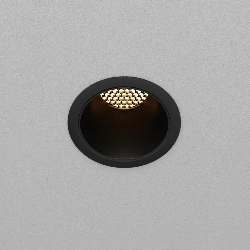 Светильник точечный LED Dip DL116-10W-3K-B Maytoni чёрный на 1 лампу, основание чёрное в стиле современный хай-тек круглый фото 8