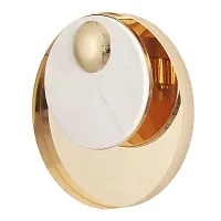 Бра GOCCIA AP1 Crystal Lux белый 1 лампа, основание золотое в стиле современный отражённый свет