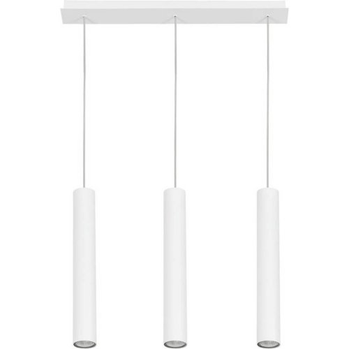 Светильник подвесной Eye White 6481-NW Nowodvorski белый 3 лампы, основание белое в стиле минимализм трубочки