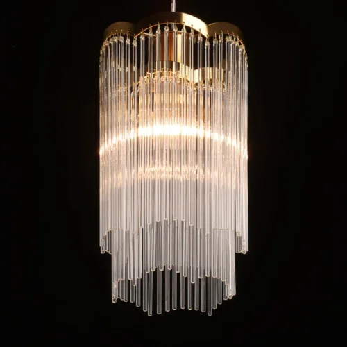 Светильник подвесной Лавиния 443011201 MW-Light прозрачный 1 лампа, основание латунь в стиле современный классический  фото 3