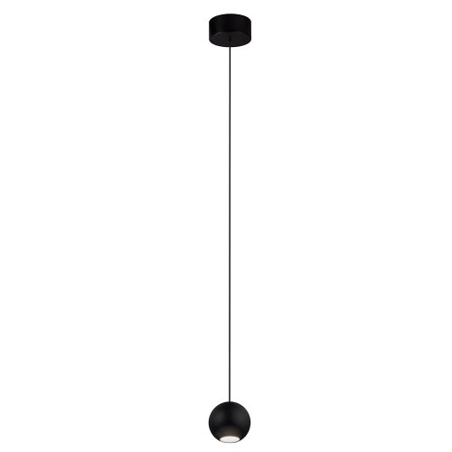 Светильник подвесной LED CLT 066C70D BL Crystal Lux чёрный 1 лампа, основание чёрное в стиле современный  фото 2