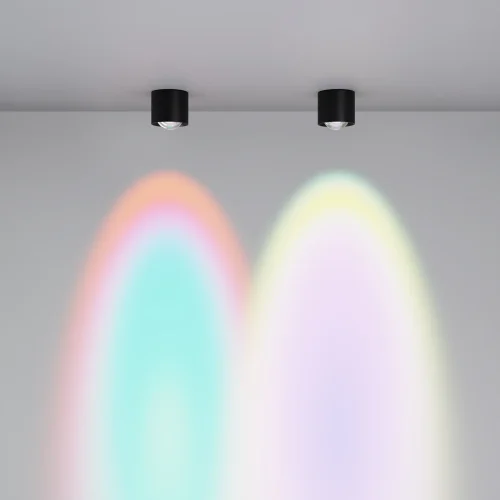 Светильник накладной LED Lens C217CL-15W4K-B Maytoni чёрный на 1 лампу, основание чёрное в стиле хай-тек современный круглый фото 12