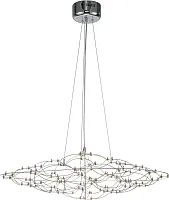 Светильник подвесной LED Thinner 4305-8P Favourite хром на 1 лампу, основание хром в стиле арт-деко 
