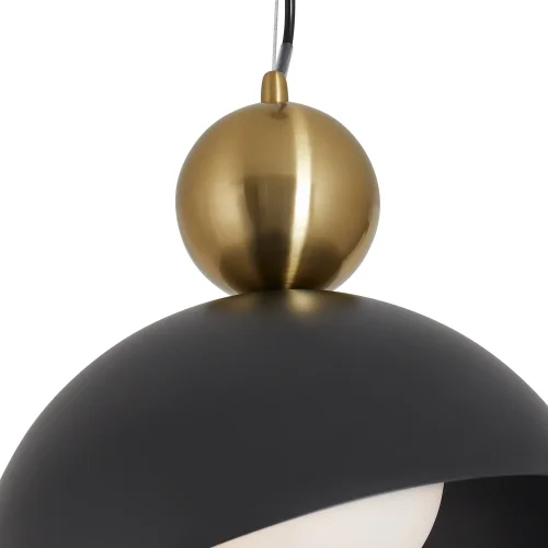Светильник подвесной Bowl FR5439PL-01B Freya чёрный 1 лампа, основание чёрное в стиле современный арт-деко  фото 4