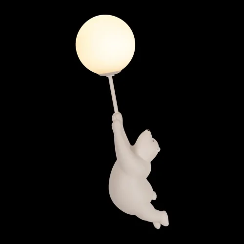 Бра Teddy 10030W/A LOFT IT белый на 1 лампа, основание белое в стиле современный шар фото 5