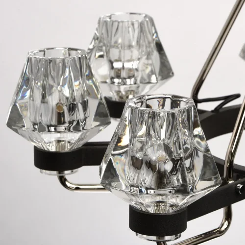 Люстра подвесная Джестер 104012408 MW-Light прозрачная на 8 ламп, основание хром в стиле современный  фото 7