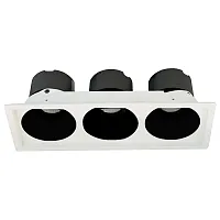 Светильник точечный LED Dorsum WTD.O21.060.30.30 Wertmark белый на 3 лампы, основание белое в стиле хай-тек современный прямоугольный