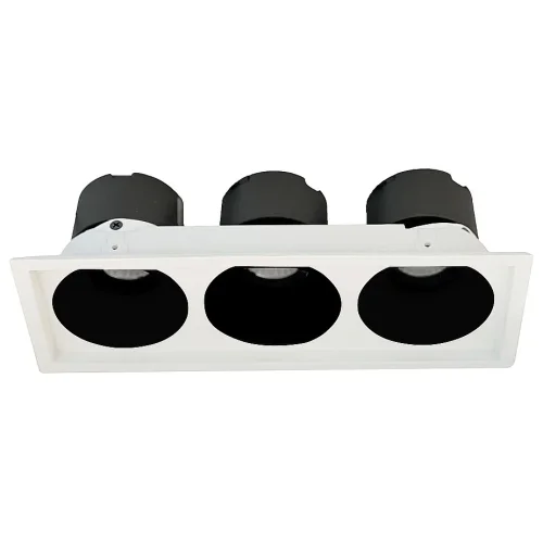 Светильник точечный LED Dorsum WTD.O21.060.30.30 Wertmark белый на 3 лампы, основание белое в стиле хай-тек современный прямоугольный