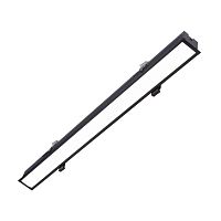 Светильник потолочный LED Aplot 4112-2C Favourite белый 1 лампа, основание чёрное в стиле модерн линейный