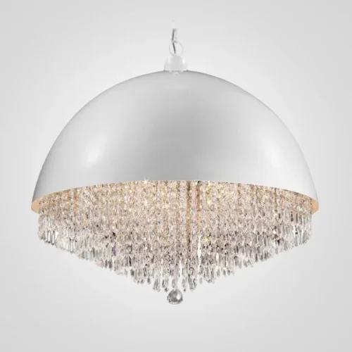 Светильник подвесной ImperiumLoft Crystal Light 15 white MD2548/15 white 109536-30 ImperiumLoft прозрачный на 15 ламп, основание белое в стиле современный 