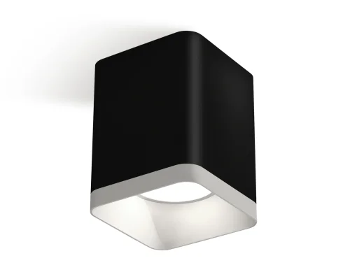 Светильник накладной XS7813001 Ambrella light чёрный 1 лампа, основание чёрное в стиле современный хай-тек квадратный