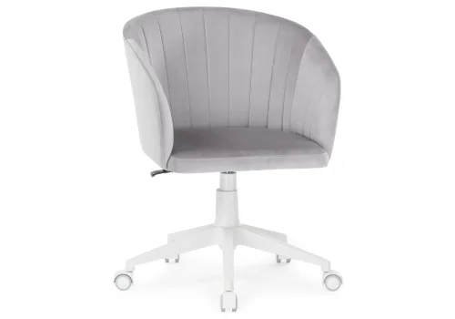 Компьютерное кресло Тибо confetti silver серый / белый 464215 Woodville, серый/велюр, ножки/пластик/белый, размеры - *900***600*600