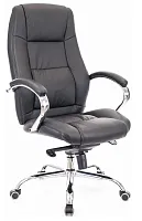 Кресло руководителя Kron M Кожаное Черный EC-366 Leather Black Everprof, чёрный/кожа, ножки//, размеры - 1190*1250***650*
