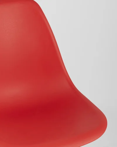 Стул EAMES, красный 4шт. (набор) УТ000037607 Stool Group, /, ножки/массив бука/бежевый, размеры - *815***460*530 фото 4