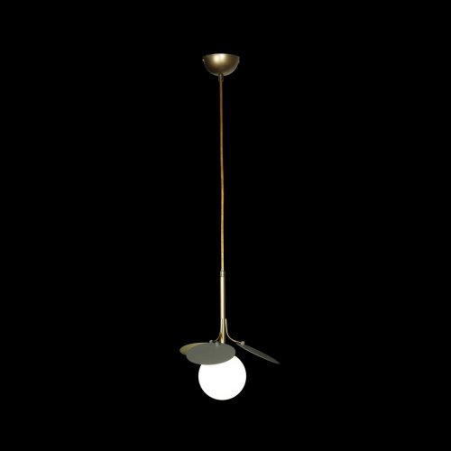 Светильник подвесной Matisse 10008/1P Grey LOFT IT белый 1 лампа, основание золотое в стиле современный шар фото 6