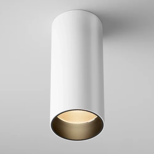 Светильник накладной LED Focus LED C056CL-L12W2.7K-W-W Maytoni белый на 1 лампу, основание белое в стиле современный хай-тек трубочки