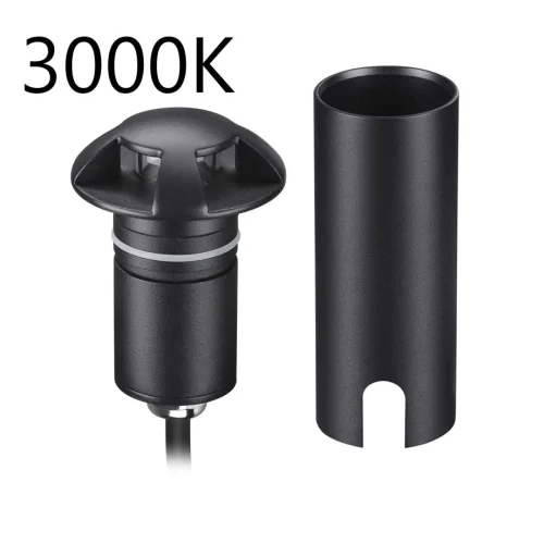 Встраиваемый светильник уличный LED Wald 6662/3GL3 Odeon Light уличный IP67 чёрный на 1 лампу, плафон чёрный в стиле минимализм LED