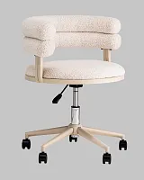 Стул офисный Ponty, светло-серый, серые ножки УТ000040476 Stool Group, серый/букле, ножки/пластик/бежевый, размеры - 670*750***700*610