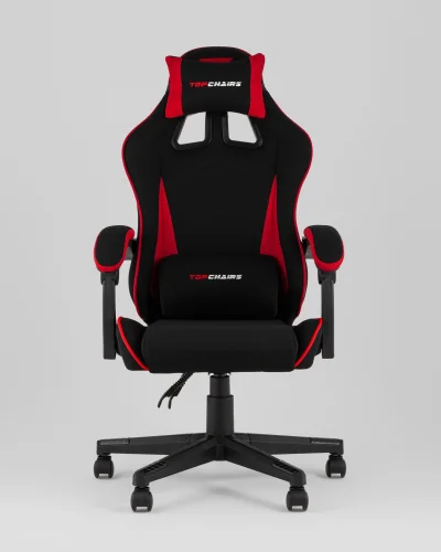 Кресло спортивное TopChairs Phantom, ткань, черно-красный УТ000039473 Stool Group, красный чёрный/текстиль, ножки/полимер/чёрный, размеры - 1250*1350***68* фото 7
