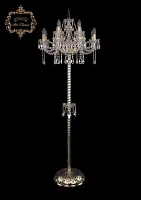 Торшер 13.12.8+4.195.P.h-165.Gd.Sp Bohemia Art Classic  прозрачный 12 ламп, основание золотое в стиле классический
