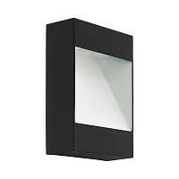 Настенный светильник уличный LED Manfria 98095 Eglo уличный IP44 чёрный на 1 лампу, плафон белый в стиле современный LED
