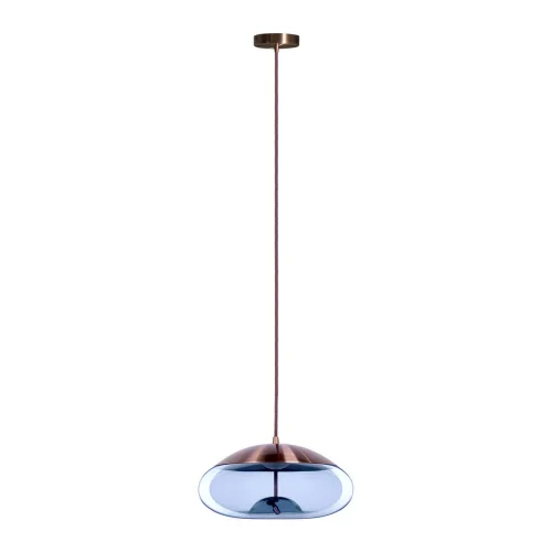 Светильник подвесной LED Knot 8133-D mini LOFT IT голубой 1 лампа, основание медь в стиле модерн  фото 3