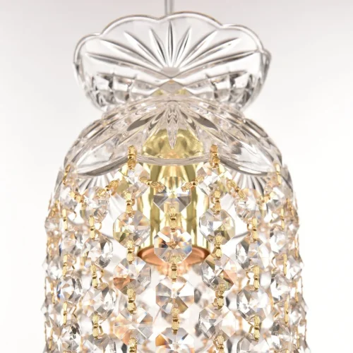 Светильник подвесной 14781P/11 G Balls Bohemia Ivele Crystal прозрачный 1 лампа, основание золотое в стиле классический balls фото 3