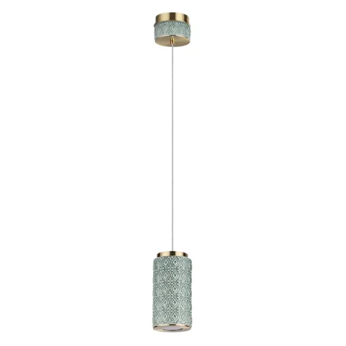 Светильник подвесной Lulu 5452/5L Odeon Light зелёный на 1 лампу, основание античное бронза латунь в стиле современный скандинавский Светильник подвесной Lulu 5452/5L Odeon Light зелёный на 1 лампу, основание античное бронза латунь в стиле современный скандинавский