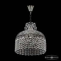 Светильник подвесной 14781/35 Pa R Bohemia Ivele Crystal прозрачный 6 ламп, основание патина в стиле классический r