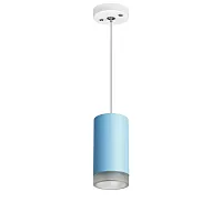 Светильник подвесной Rullo RP43530 Lightstar голубой 1 лампа, основание белое в стиле современный 