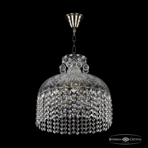 Светильник подвесной 14781/35 Pa R Bohemia Ivele Crystal прозрачный 6 ламп, основание патина в стиле классика r
