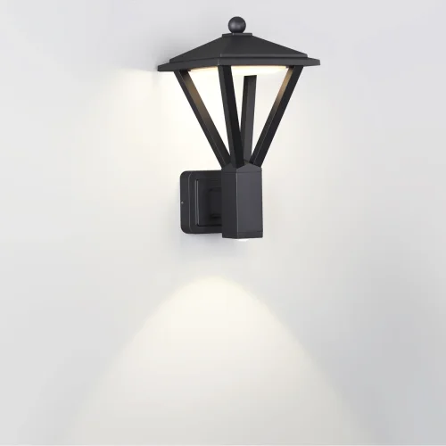 Настенный светильник LED Bearitz 6655/15WL Odeon Light уличный IP54 чёрный 1 лампа, плафон чёрный в стиле современный LED фото 2