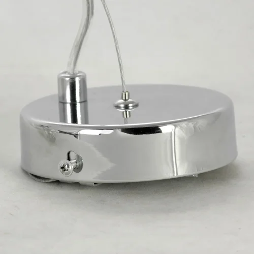 Светильник подвесной LSP-8502 Lussole прозрачный 1 лампа, основание хром в стиле современный выдувное фото 5
