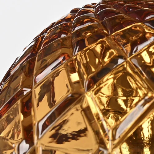 Светильник подвесной 5680/18 G Amber/M-1F Bohemia Ivele Crystal янтарный 3 лампы, основание золотое в стиле классический  фото 3